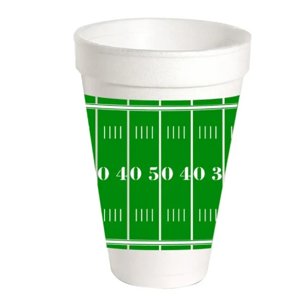 Rosanne Beck Football Field Styrofoam Cups