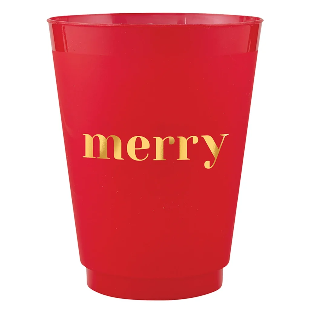 Santa Barbara Design Frost Cups - Merry - Set of 8
