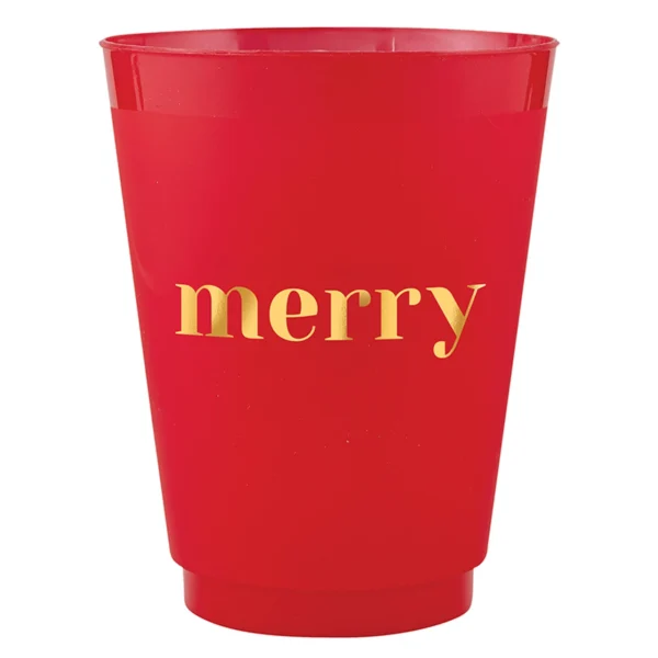 Santa Barbara Design Frost Cups - Merry - Set of 8