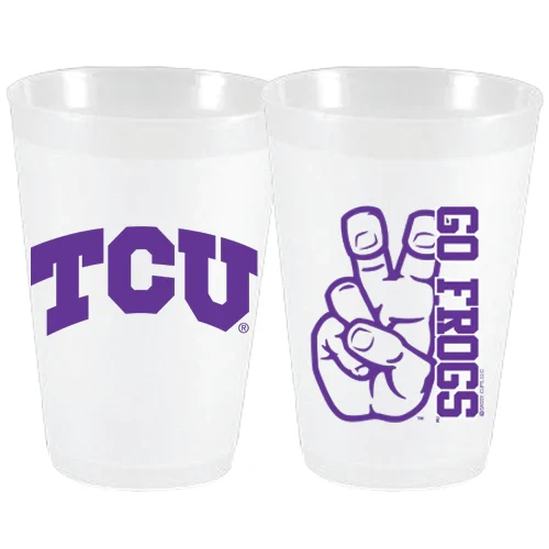 Sassy Cups TCU Go Frogs Frost Flex Cups