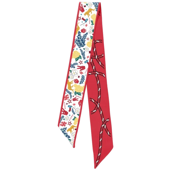 Saturday Silks Houston Cougars Skinny Scarf