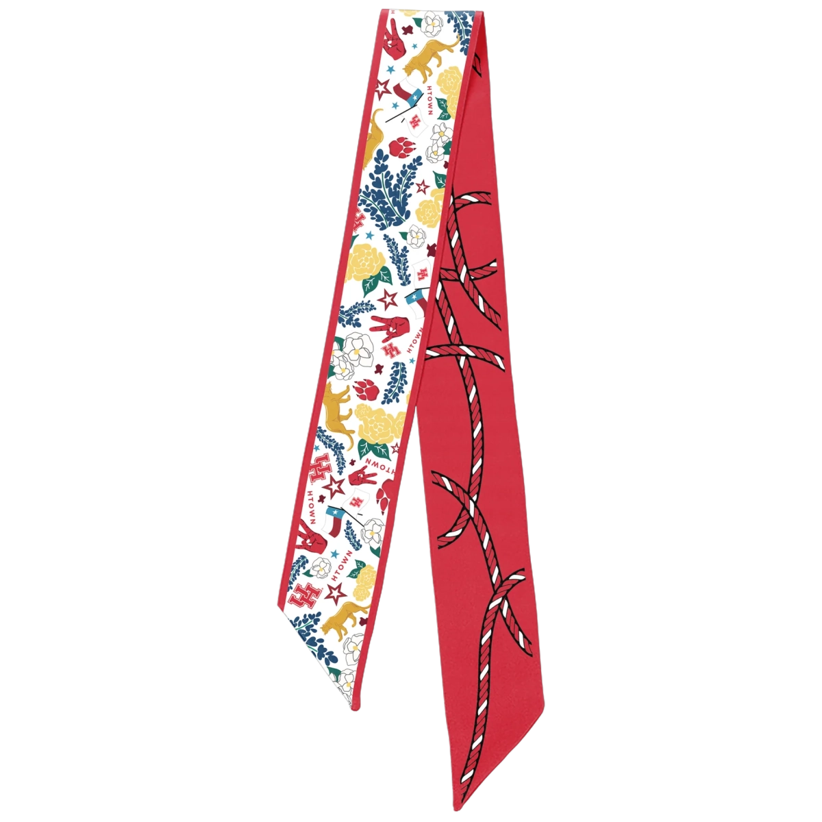 Saturday Silks Houston Cougars Skinny Scarf
