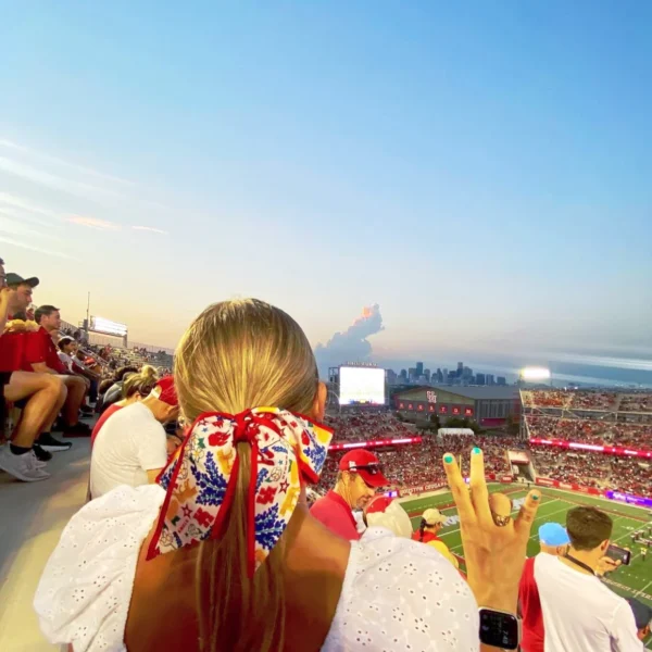 Saturday Silks Houston Cougars Skinny Scarf2