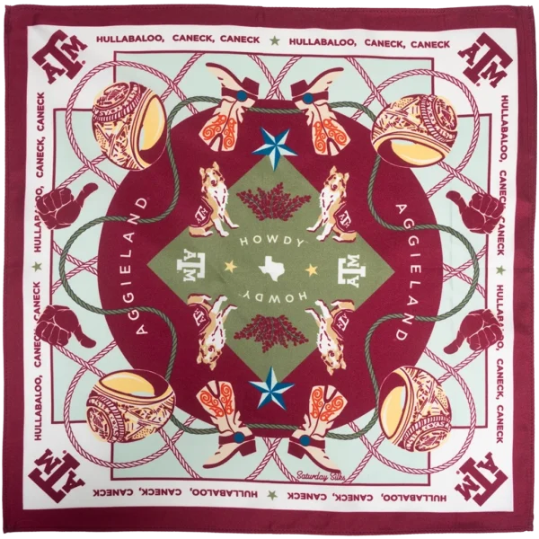 Saturday Silks Texas A&M Aggies Pocket Scarf