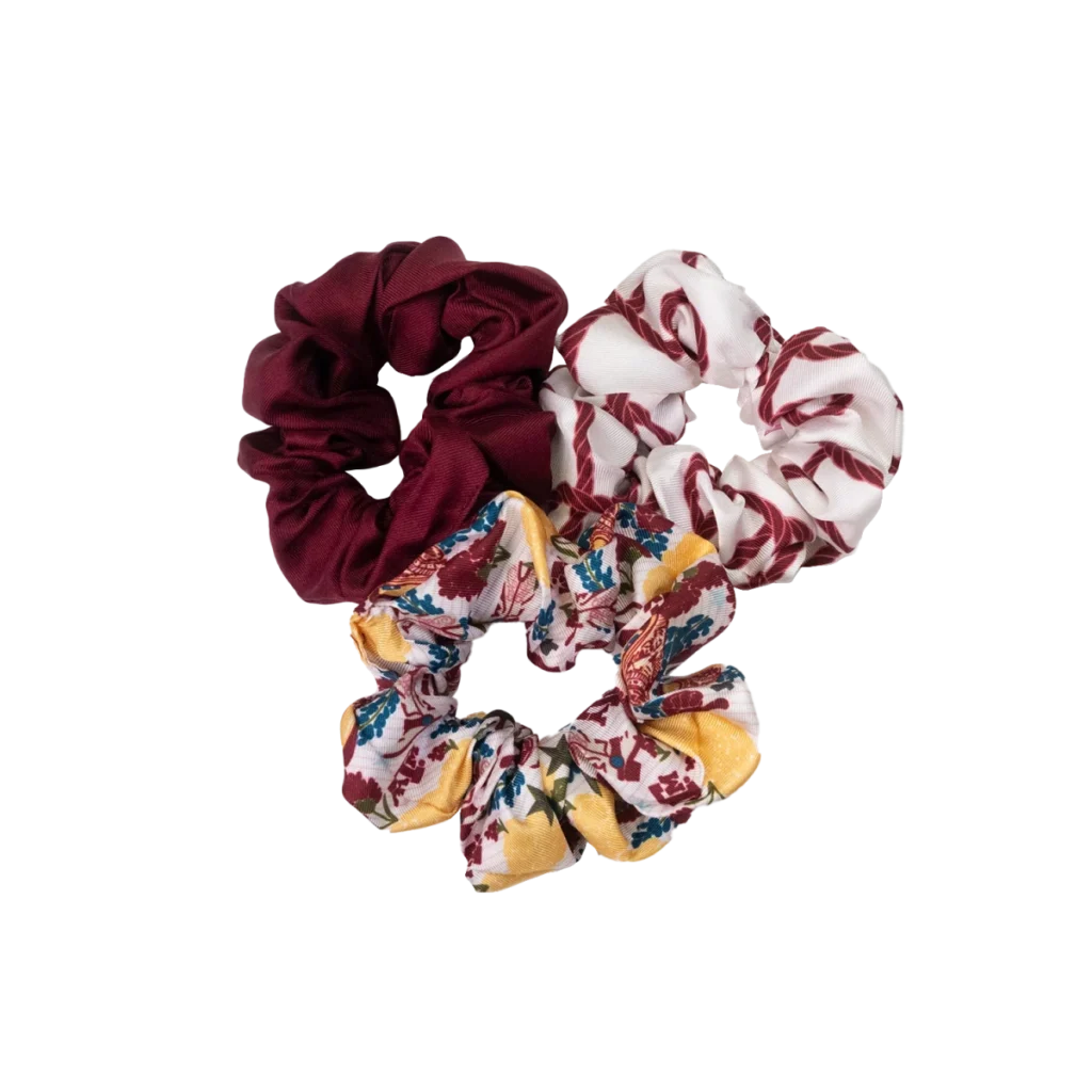 Saturday Silks Texas A&M Aggies Scrunchie Set