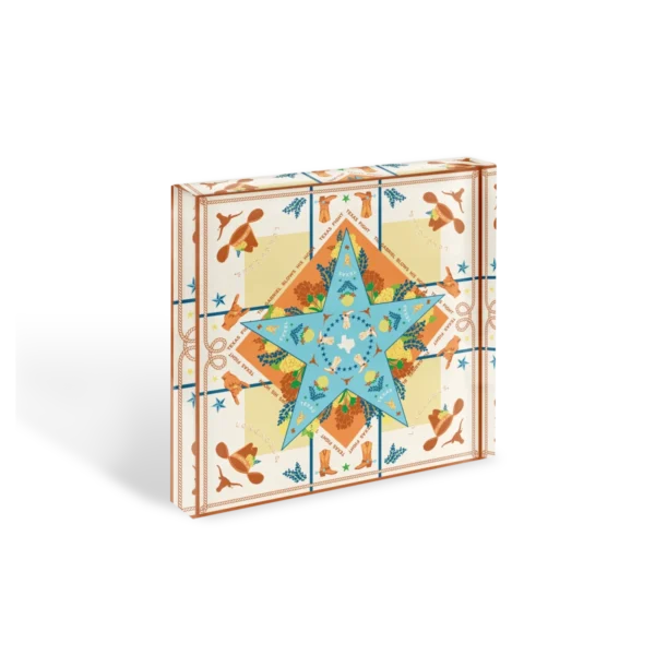 Saturday Silks Texas Longhorns Acrylic Block Art