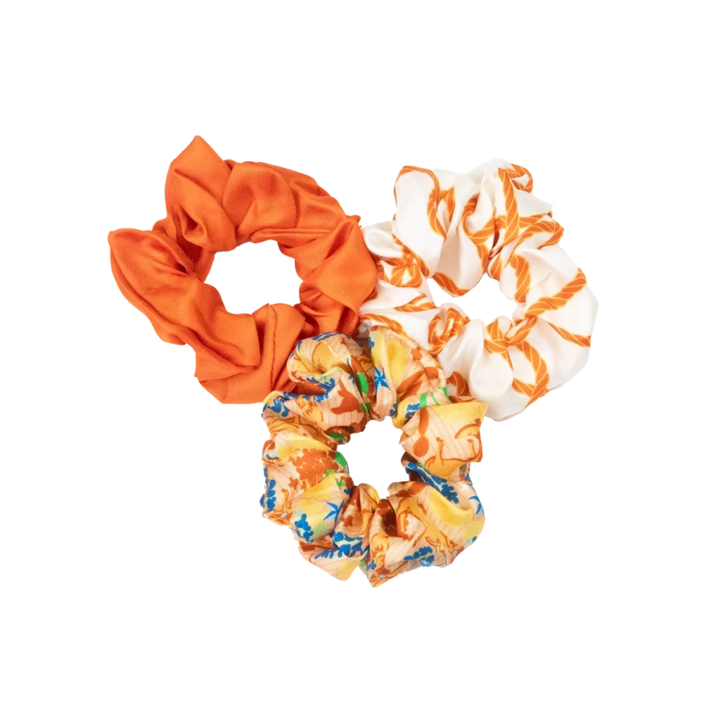 Saturday Silks Texas Longhorns Scrunchie Set