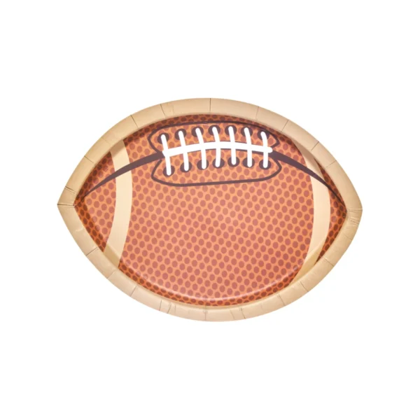 Sophistiplate Tailgate Die Cut Football Salad Plates