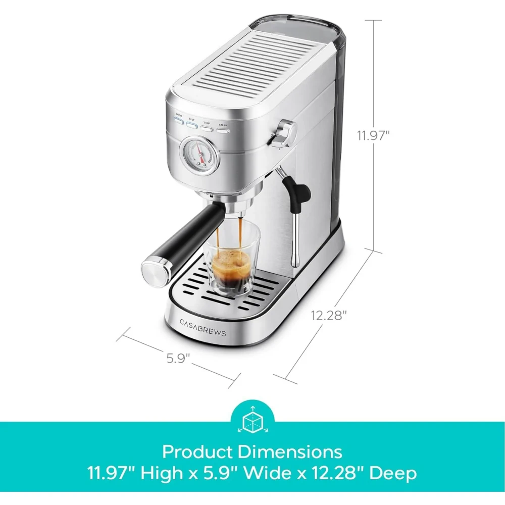 Casabrews  Espresso Machine - Stainless Steel