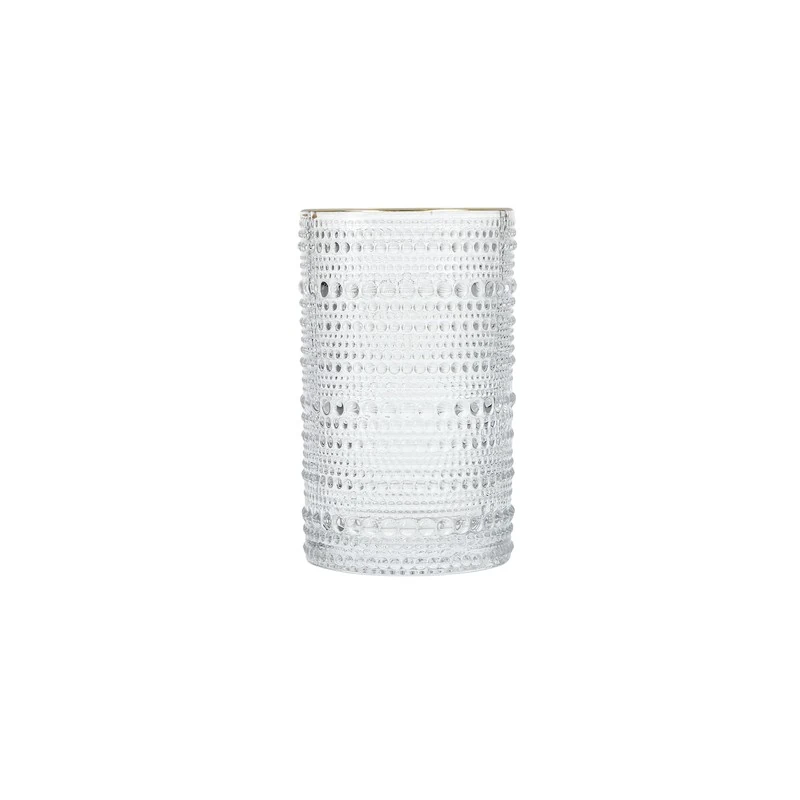 Fortessa Jupiter Clear Gold Rimmed Iced Beverage