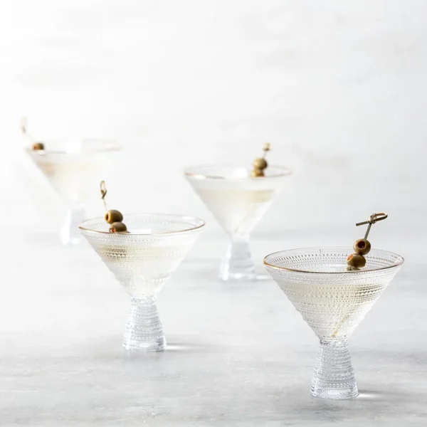 Fortessa Jupiter Clear Gold Rimmed Martini