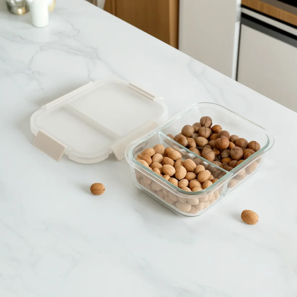 Genicook Divided Glass Container