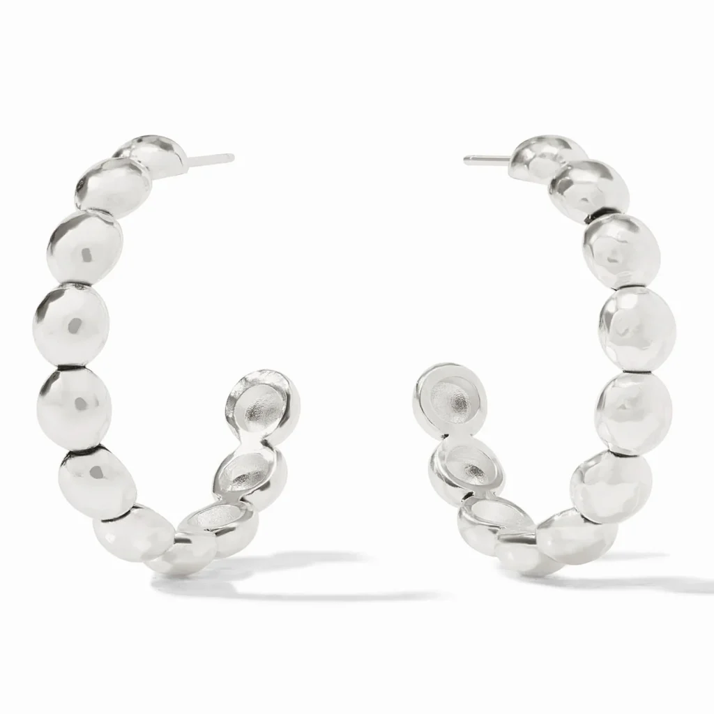 Julie Vos Solara Nova Hoop - Silver