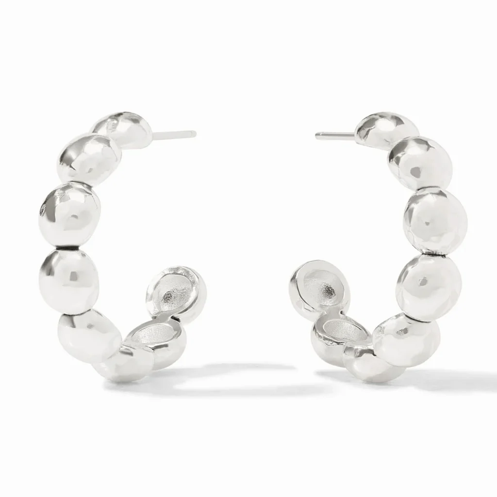 Julie Vos Solara Nova Hoop - Silver