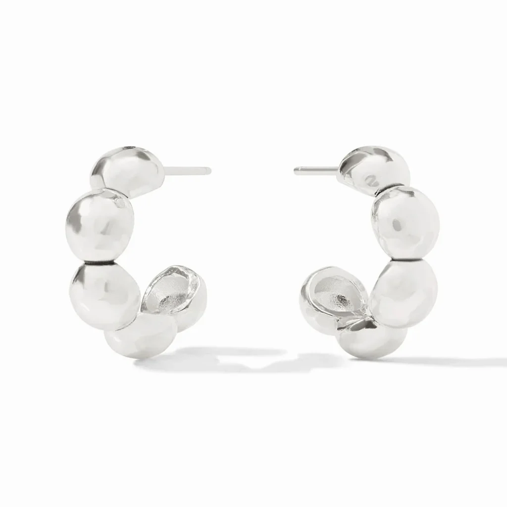 Julie Vos Solara Nova Hoop - Silver