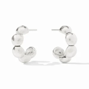 Julie Vos Solara Nova Hoop - Silver