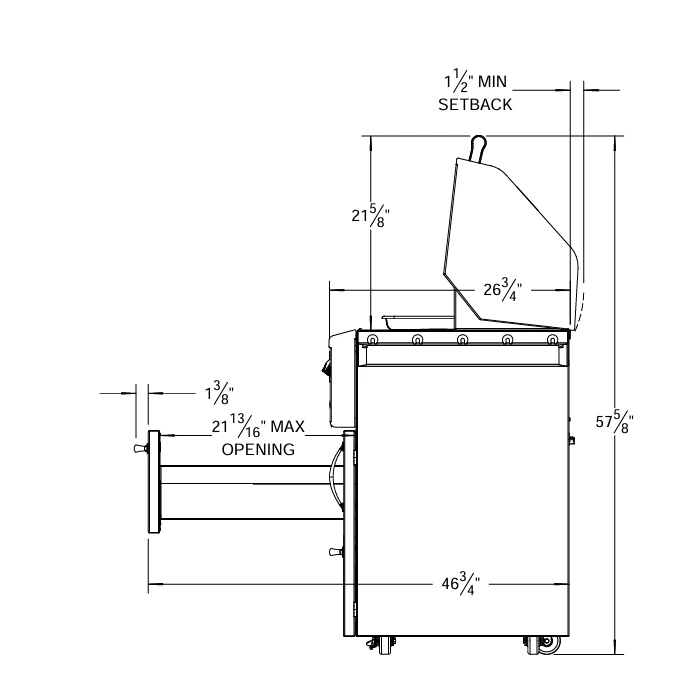 Alfresco 56” Freestanding All Grill with Standard Cart (Natural Gas)