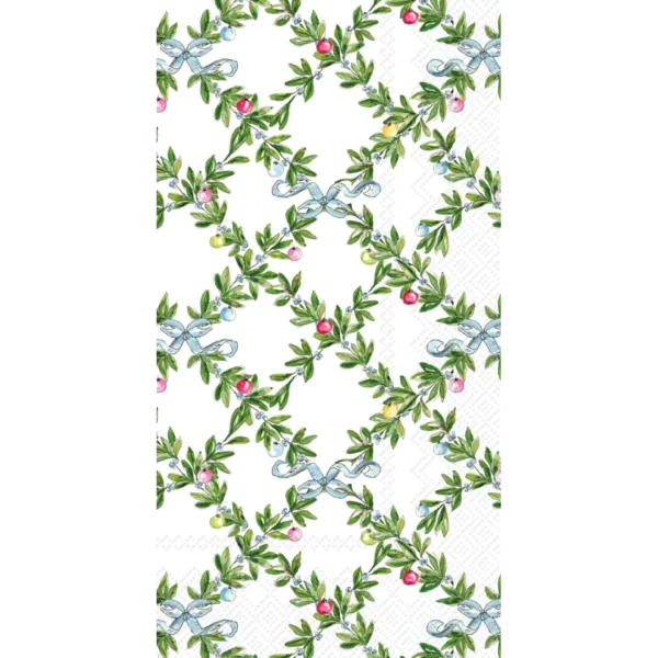 Boston International Boxwood Ornaments Guest Towel