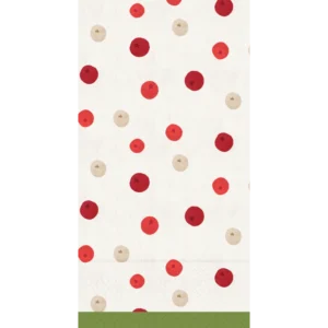Boston International Winter Berry Dots Guest Towel
