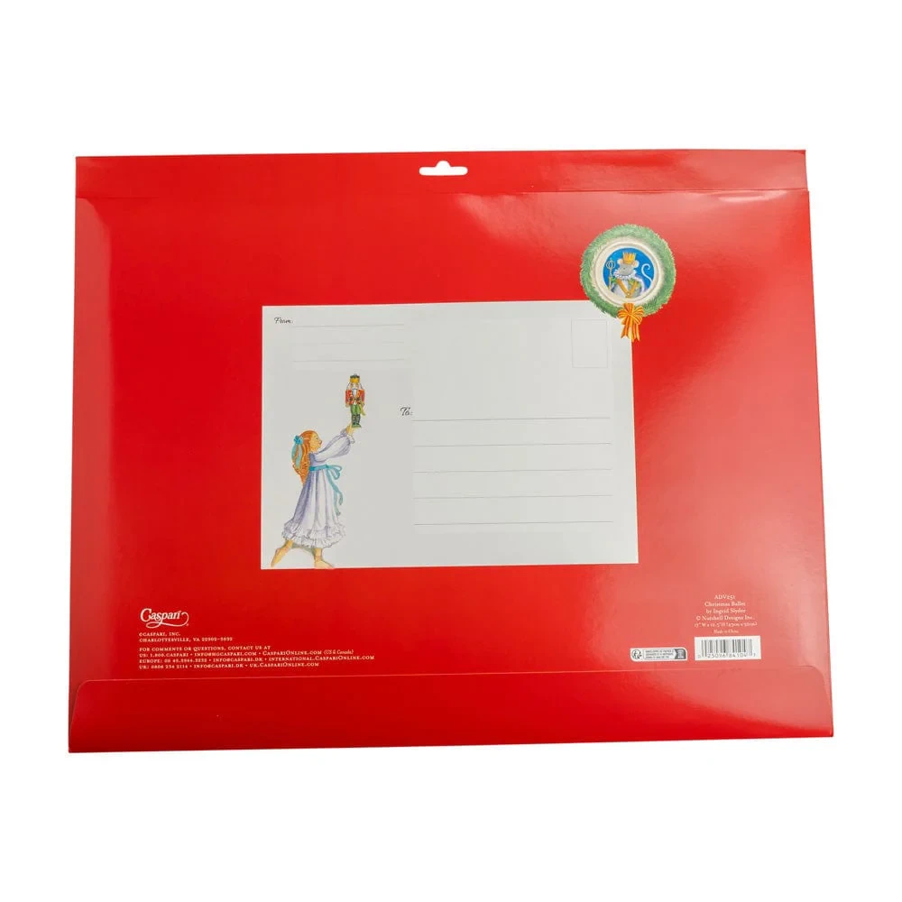 Caspari Christmas Ballet Advent Calendar