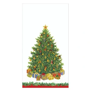 Caspari Christmas Tree Guest Towel Napkins