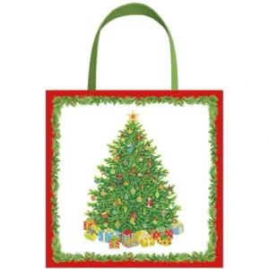 Caspari Christmas Tree Small Gift Bag