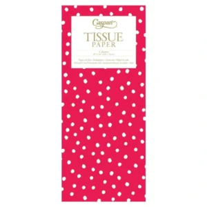 Caspari Painted Dots Tissue Paper in Red