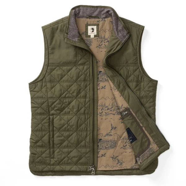 Duck Head Fremont Sport Performance Quilted Vest - Olive