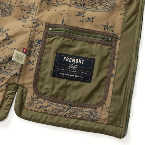 Duck Head Fremont Sport Performance Quilted Vest - Olive