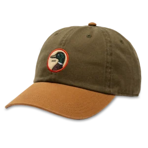 Duck Head Circle Patch Twill Hat - Dark Olive