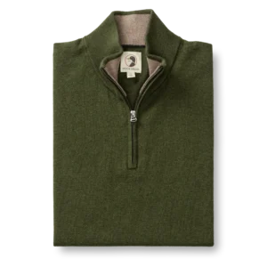 Duck Head Ridley 1/4 Zip Sweater - Deep Olive