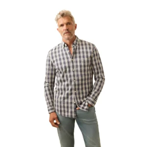 Faherty Coastline Knit Shirt - Royal Canyon Plaid