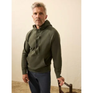 Faherty High Standard Fleece Hoodie - Fall Evergreen