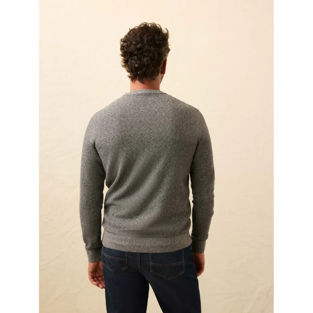 Faherty Jackson Crew Sweater - Dark Ash Feeder
