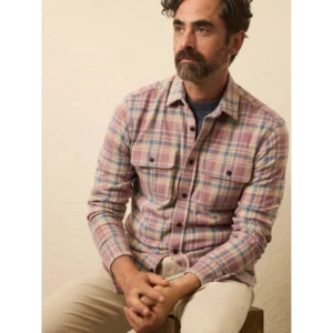 Faherty Legend Sweater Shirt - Cedar Shore Plaid (Double Pocket)