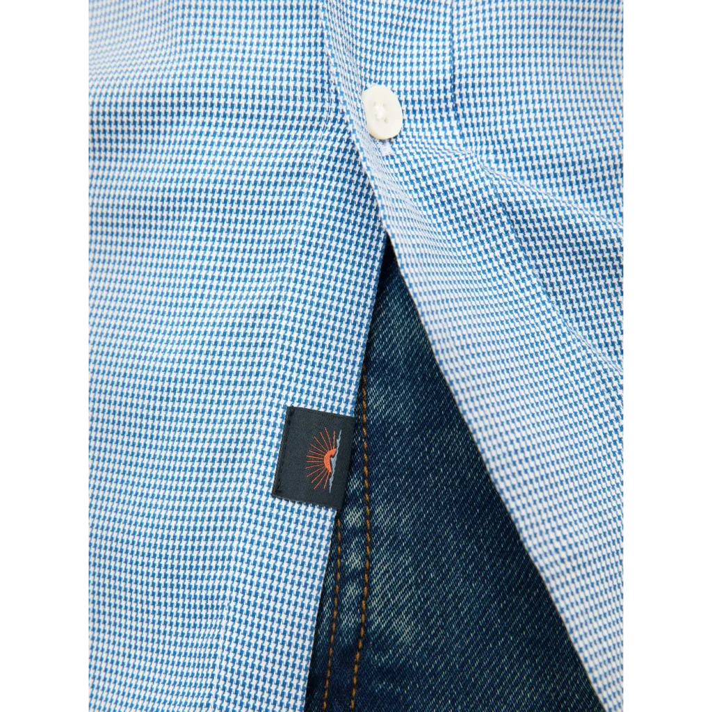 Faherty Movement Shirt - Azure Pincheck