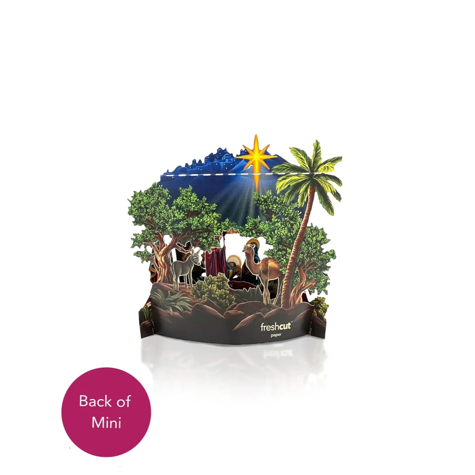 Mini Starlit Nativity Pop-Up Card
