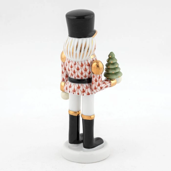 Herend Nutcracker with Christmas Tree - Rust