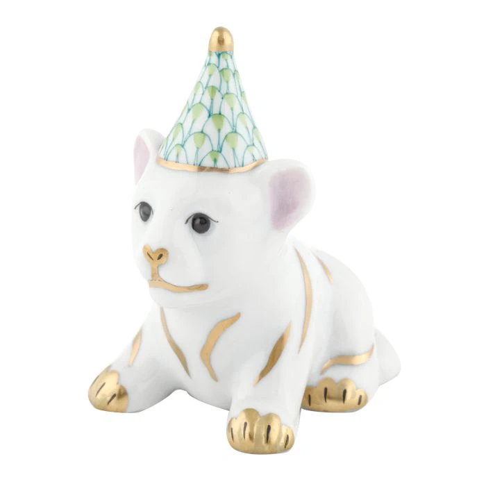 Herend Party Tiger Figurine - Keylime