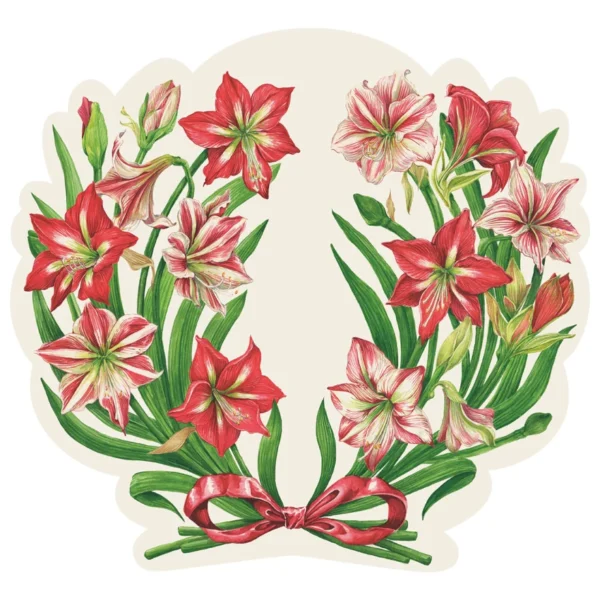 Hester and Cook Die-cut Amaryllis Placemats