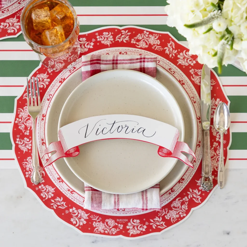 Hester & Cook Red Regal Placemat