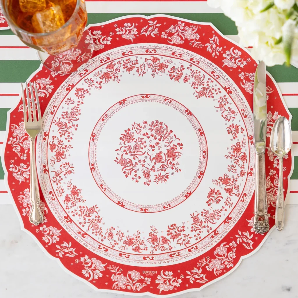 Hester & Cook Red Regal Placemat