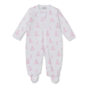 Kissy Kissy Giraffe Grace Pink Zip Footie