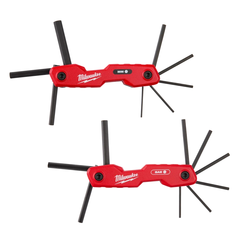 Milwaukee 2PC 17-Key Folding Hex Key Sets - SAE/Metric Milwaukee 2PC 17-Key Folding Hex Key Sets - SAE/Metric