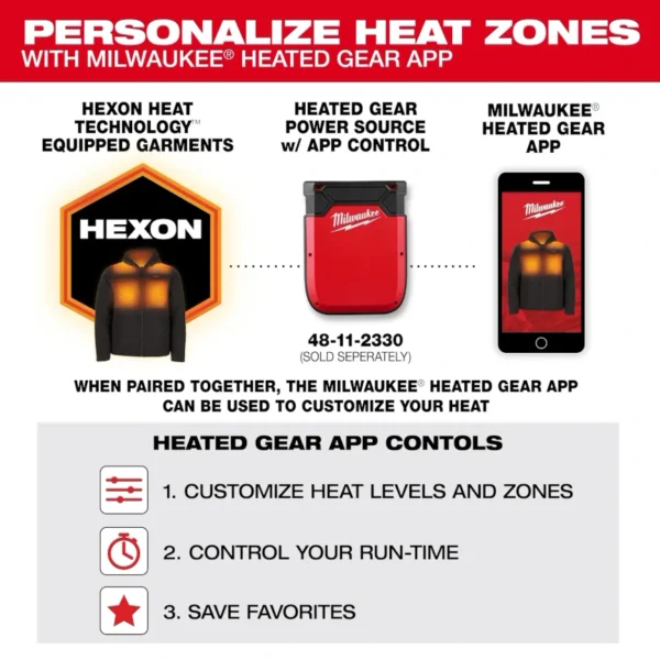 Milwaukee M12 Axis Men's Heated Vest - Black