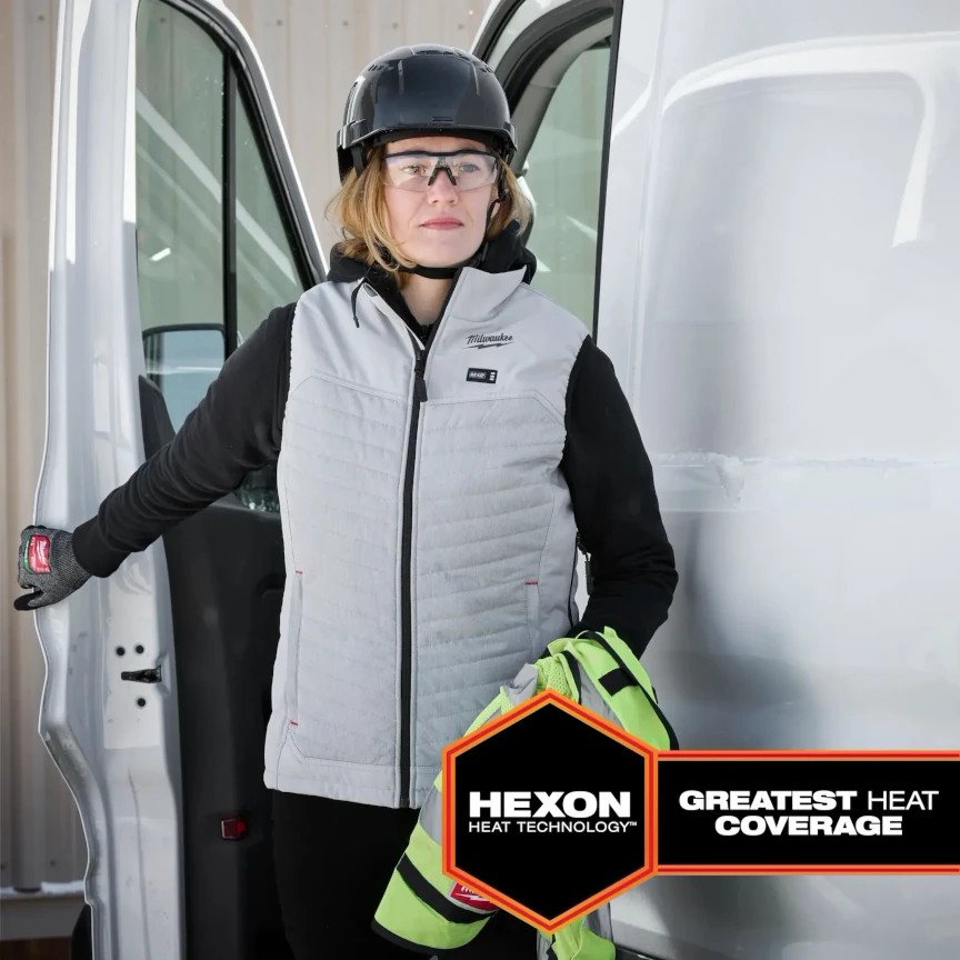 Milwaukee M12 Women's Large Heated AXIS Vest - Gray