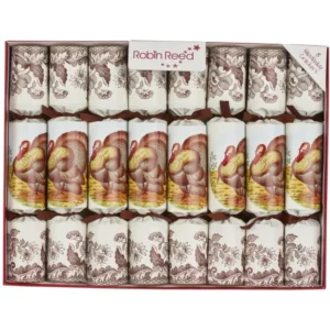 Robin Reed Turkey Spode Party Crackers (Box of 8)