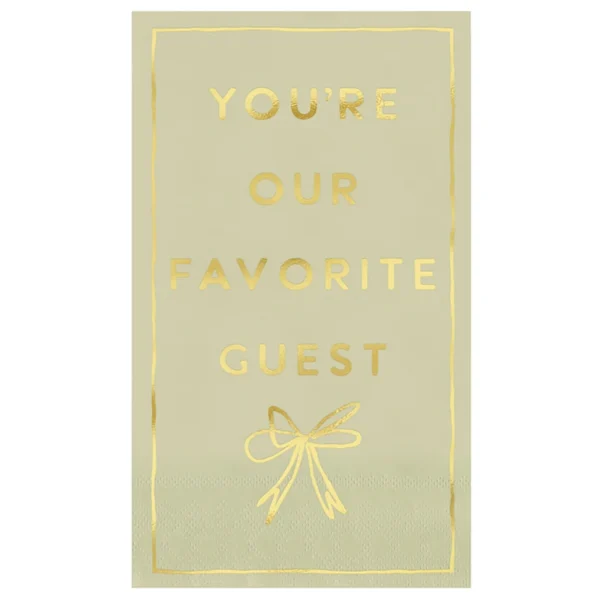 Santa Barbara Design Paper Guest Napkins - You're Our Favorite Guest