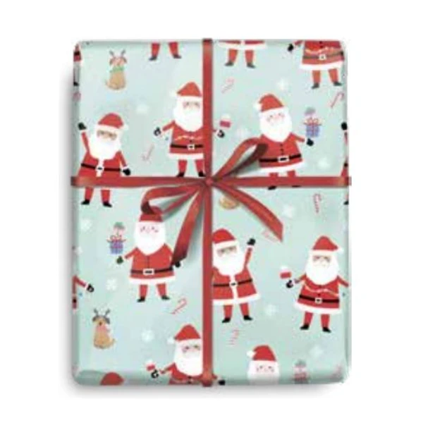 Merry Vibes Santa Gift Wrapping Paper