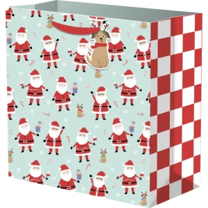 Traditional Merry Vibes Santa Jumbo Gift Bag
